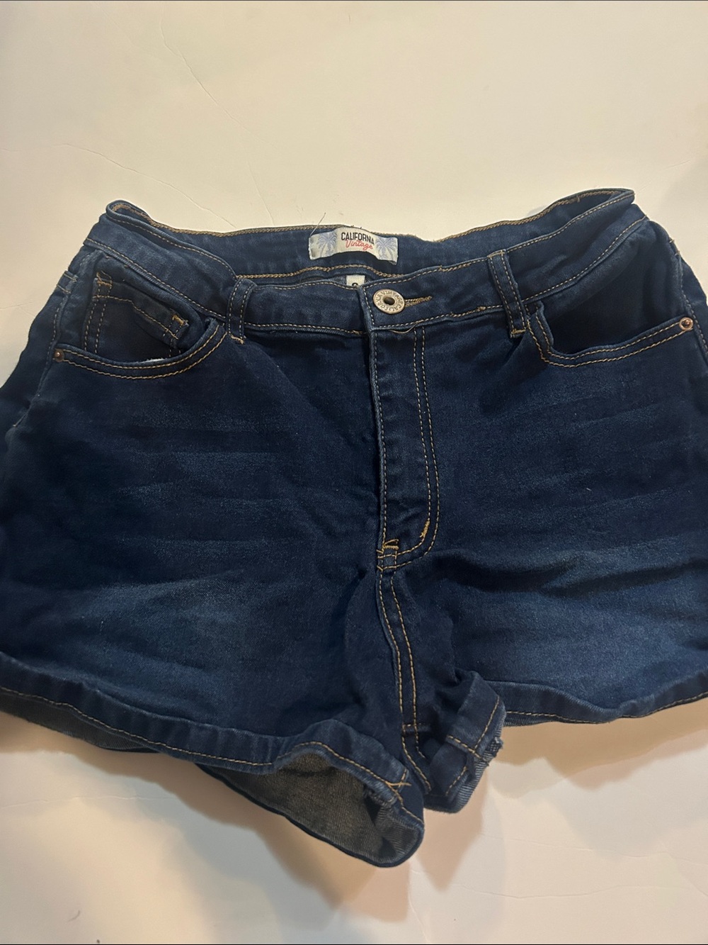 Women’s vintage Dark Blue Denim Shorts
